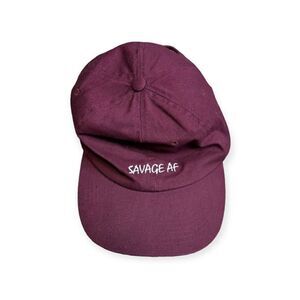 PAG Women's Burgundy "SAVAGE AF" Strapback Hat